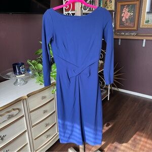 Chiara Boni Blue Midi Dress Size 9 US Medium